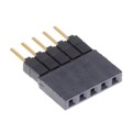 ESW-105-23-G-S - CONN SOCKET 5POS 0.1 GOLD PCB