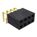 SSW-104-02-G-D-RA - CONN RCPT 8POS 0.1 GOLD PCB R/A