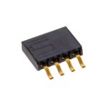 SMH-104-02-G-S-TR - CONN RCPT 4POS 0.1 GOLD SMD R/A
