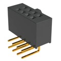 SFH11-NPPC-D04-RA-BK - CONN HDR 8POS 0.1 GOLD PCB R/A