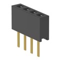 MMS-104-01-S-SV - CONN RCPT 4POS 0.079 GOLD PCB