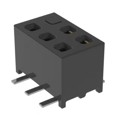 MMS-103-02-F-DV-06-M-TR - CONN RCPT 6POS 0.079 GOLD SMD