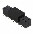 966218-2000-AR-PR - CONN RCPT 18POS 0.1 GOLD SMD