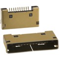 3260-10S1(55) - CONN RCPT 10P 0.031 GOLD SMD R/A