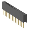 MMS-114-01-F-SV-14 - CONN RCPT 14POS 0.079 GOLD PCB