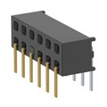 MMS-106-01-LM-DH-07 - CONN RCPT 12P 0.079 GOLD PCB R/A