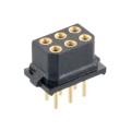 B5741-206-F-T-2 - 3+3 POS. FEMALE DIL VERTICAL THR
