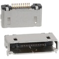 MQ212-10P - CONN RCPT 10P 0.02 GOLD SMD R/A