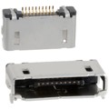 MQ212B-10P - CONN RCPT 10P 0.02 GOLD SMD R/A