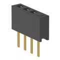 MMS-104-01-L-SV-01 - CONN RCPT 4POS 0.079 GOLD PCB