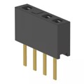 MMS-104-01-L-SV-03 - CONN RCPT 4POS 0.079 GOLD PCB