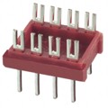 08-600-10 - CONN HDR DIP FORK 8POS TIN