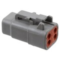 DTM06-4S - CONN PLUG HSG 4POS