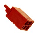 338095-4 - CONN HOUSING 4POS .050 RED