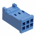 281839-3 - CONN RCPT HSNG 3X2POS IDC .100