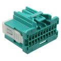 0347290203 - CONN RCPT 20POS R/A GREEN POL D