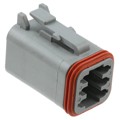 DT06-6S-C015 - CONN PLUG HSG 6POS