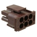 1-480704-1 - CONN PLUG 6POS UNIV-M-N-L BROWN