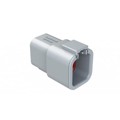 ATP04-6P - 6-POSITION RECEPTACLE, MALE, GRE