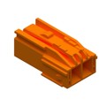 2069972200 - CP 4.5 PLUG HSG 2CKT ORANGE