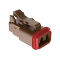 AT06-2S-BRN - CONN PLUG 2POS 14-20AWG SIZE 16