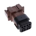 AT04-08PD-SRBR - CONN RCPT 8POS 14-20AWG SIZE 16