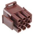1-480706-1 - CONN PLUG 9POS UNIV-M-N-L BROWN