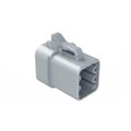 ATP06-6S - 6-POSITION PLUG, FEMALE, GREY