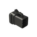 ATP06-6S-EC01BK - 6-POSITION PLUG, FEMALE, ENDCAP,