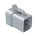 ATP04-6P-RD01 - 6-POSITION RECEPTACLE, MALE, WIT
