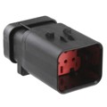 776538-1 - CONN CAP ASSY 8POS 18-20AWG RED
