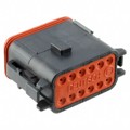 DT06-12SB-CE06 - CONN PLUG HSG 12POS