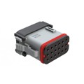 AT16-18SA-EK02 - 18 POSITION PLUG, KEYED A, GRAY