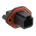ATP04-2P-PM07G - CONN RCPT HSG 2POS PANEL MNT
