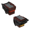 0643211019 - CONN CMC RCPT 53POS 5ROW BROWN