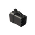 ATP06-6S-RD01BK - 6-POSITION PLUG, FEMALE, REDUCED