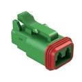 AT06-2S-GRN - CONN PLUG 2POS 14-20AWG SIZE 16
