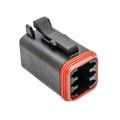 AT06-6S-BLK - CONN PLUG 6POS BLACK