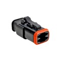 AT06-4S-SR02BLK - CONN PLUG 4POS STRAIN RELIEF
