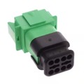 AT04-08PC-SRGN - CONN RCPT 8POS 14-20AWG SIZE 16
