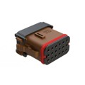 AT16-18SD-EK02 - 18 POSITION PLUG, KEYED D, BROWN