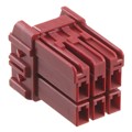 HILP-06V-2-R - CONN PLUG HOUSING 6POS RED