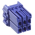 HILP-06V-3-E - CONN PLUG HOUSING 6POS BLUE