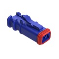 AT06-2S-OMBLU - CONN 2POS PLUG BLUE
