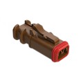 AT06-2S-OMBRN - CONN 2POS PLUG BROWN