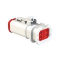 AT06-4S-OMWHT - CONN 4POS PLUG WHITE