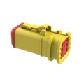 AT06-6S-OMYEL - CONN 6POS PLUG YELLOW