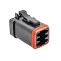AT06-6S-MM01BLK - CONN PLUG 6POS W/CAP