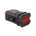 AT06-08SB-OMBLK - CONN 8POS PLUG BLACK