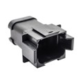 AT04-08PA-MMBLK - CONN RCPT 8POS 14-20AWG SIZE 16